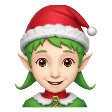 Christmas elf sticker