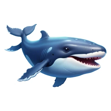 Cinematic Comical Humpback Whale Portrait Emoji, Head tilted dramatically with an exaggeratedly shocked expression, featuring a massive yet graceful body with wide, comically expressive eyes full of playful disbelief and animated pectoral fins, Simplified yet hilariously expressive features, highly detailed, glowing with a slightly sassy oceanic glow, high shine, dramatic yet playful, stylized with an air of cheeky marine mischief, soft glowing outline, capturing the essence of a meme-worthy humpback whale that looks ready to make waves with its hilariously dramatic antics! sticker