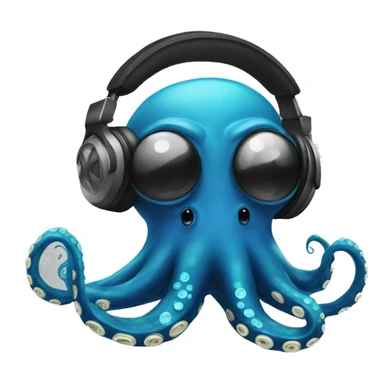 Dj octopus  sticker