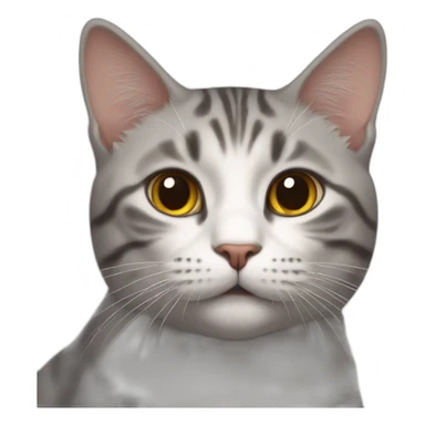 Cat victorious  sticker