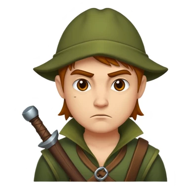 forest rogue character unimpressed stop look sticker