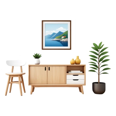 scandinavian style home decor sticker