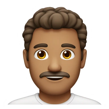 hombre, 40 años, pelo marron, ojos marrones, sin barba ni bigote sticker