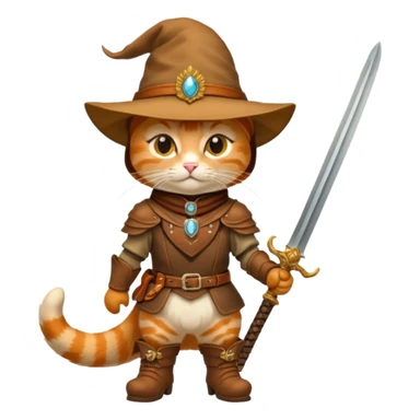 Puss in boots cat sticker