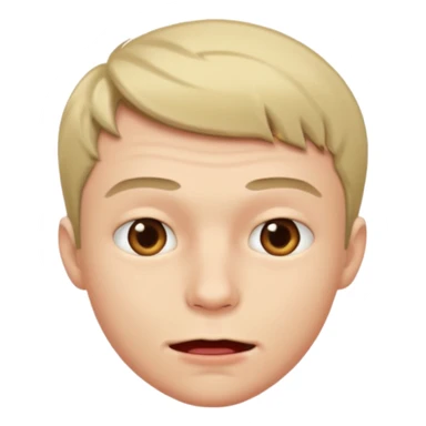 Male biting bottom lip sticker