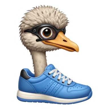  ostrich-in-sneakers sticker