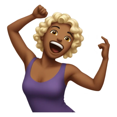 Val dancing sticker