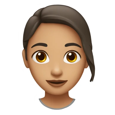 Fille formant un demi-cœur avec ses doigts sticker