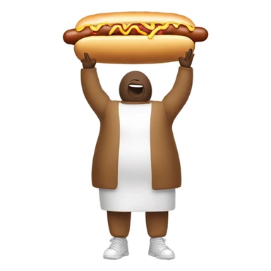 Man wearing hotdog costume doing a keg stand ￼ sticker