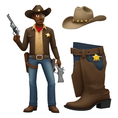 Deputy Cowboy sticker