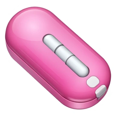 pink medication capsule sticker