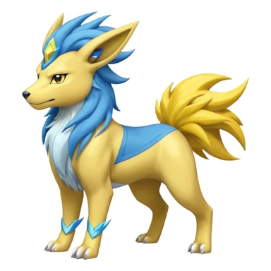 Masculine Suicune-Manectric-Pokémon-Fakémon-Digimon-fusion sticker