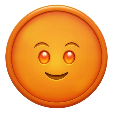 a orange circle with thermal camera effect sticker