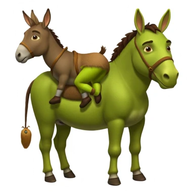 Shrek petting Donkeys butt sticker
