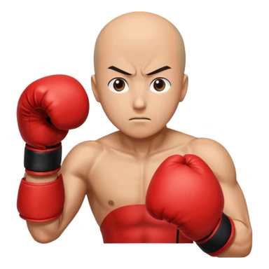 Saitama red hand punch with a boxing glove sticker