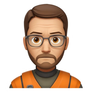 gordon freeman 100 100px without helmet sticker