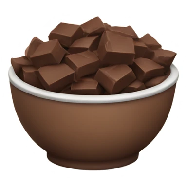 Bowl full of chocolate chunks sticker