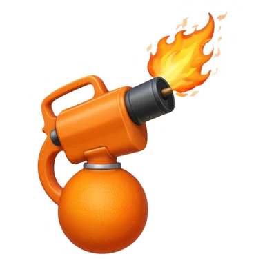 flame thrower shooting big flame sticker