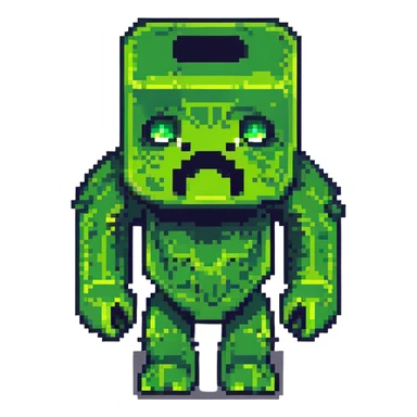 Minecraft creeper monster sticker