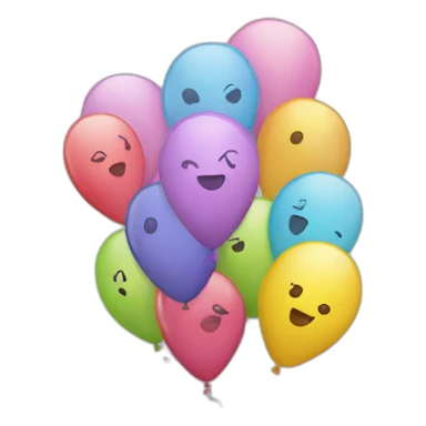 Happy birthday balloons  sticker