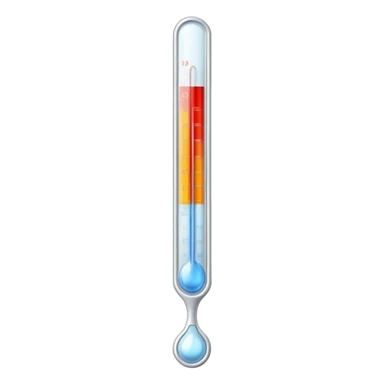 classic glass thermometer and clean surgical gauze together sticker