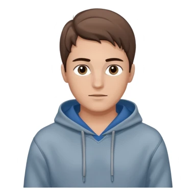 Kjekk gutt (lys i huden) som har pynta seg. Har på seg Jeans og grå hette genser og håret skal være  midtskill og fargen på håret er brunt. Litt øyevipper men ikke mye og litt mørke brun. Skal se HOT Å SEXY UT sticker