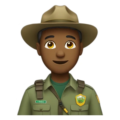 park ranger with autism sticker