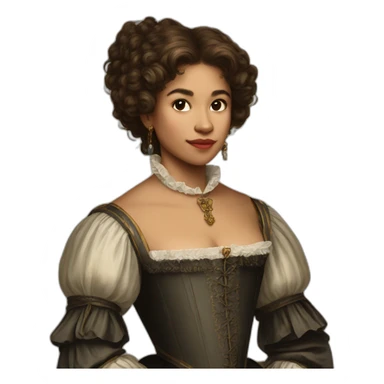 Zendaya in 17th century, spain sticker