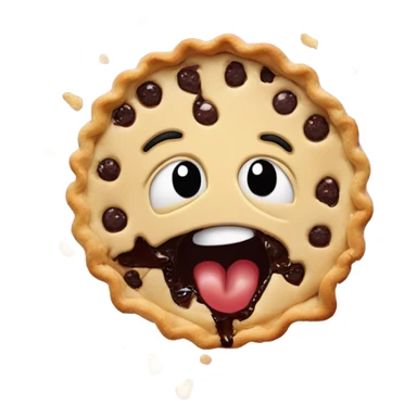 Pie smashed in face sticker