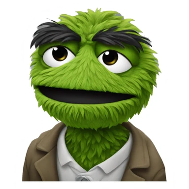 oscar the grouch  sticker