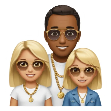 Diddy with Abby oil and a little blonde girl sticker
