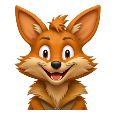 wile e coyote laughing sticker