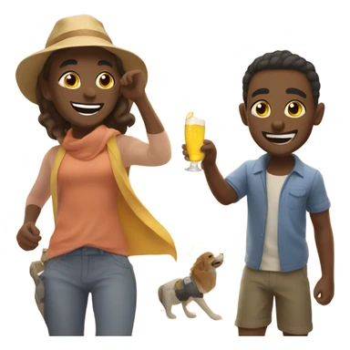 happy day out in sun sticker