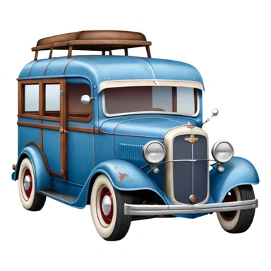 A 1934 rustic old antique rat Chevrolet hot rod caravan that’s blue and cherry pearl  sticker