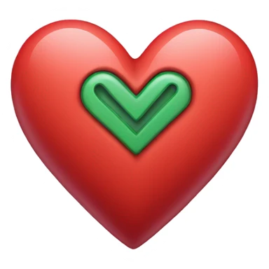 Heart that has letter M sticker