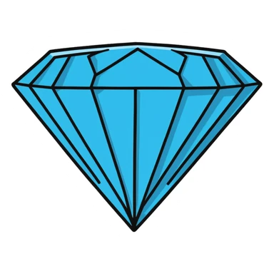 blue diamond sticker