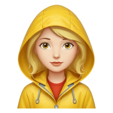 fotographer woman with rain coat sticker