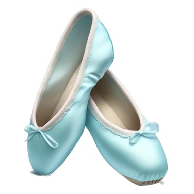 pastel blue ballet pointe shoes sticker