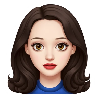 Kat Dennings real features  sticker