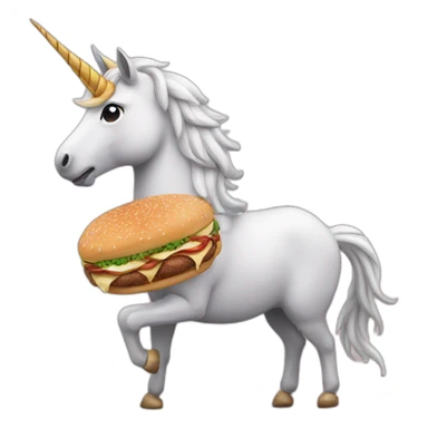 a unicorn with some kebab sticker
