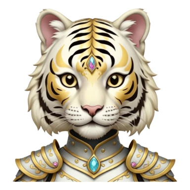 ESO Female white tiger khajiit leader of the umbral rose  sticker