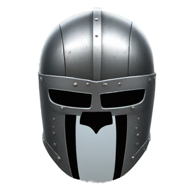 Knight helmet with punisher skull inside sticker