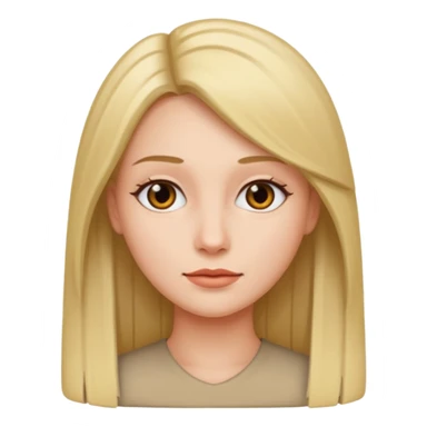 femme cheveux lisses sticker