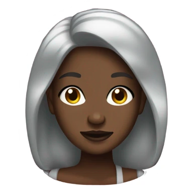 dark-skinned beauty at the mall sticker