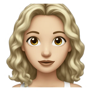 white-woman-with-dark-brown-wavy-medium-hair-big-eyes-and-eyelashes-bluegreen-eyes sticker