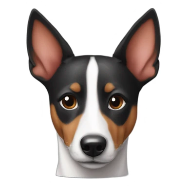 Human like basenji in love with you sticker