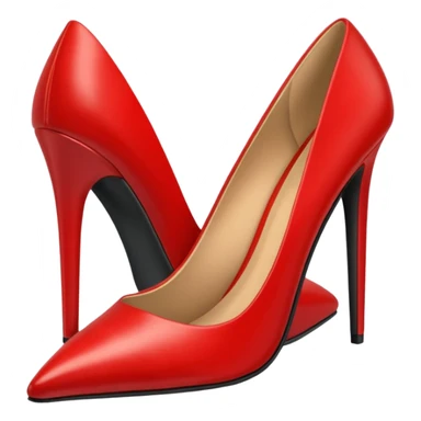 fire red stiletto with shiny finish sticker