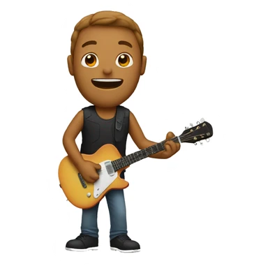 man playing guitar  sticker