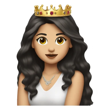 selena gomez with crown sticker