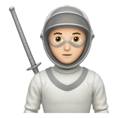 fencing sportsman sticker